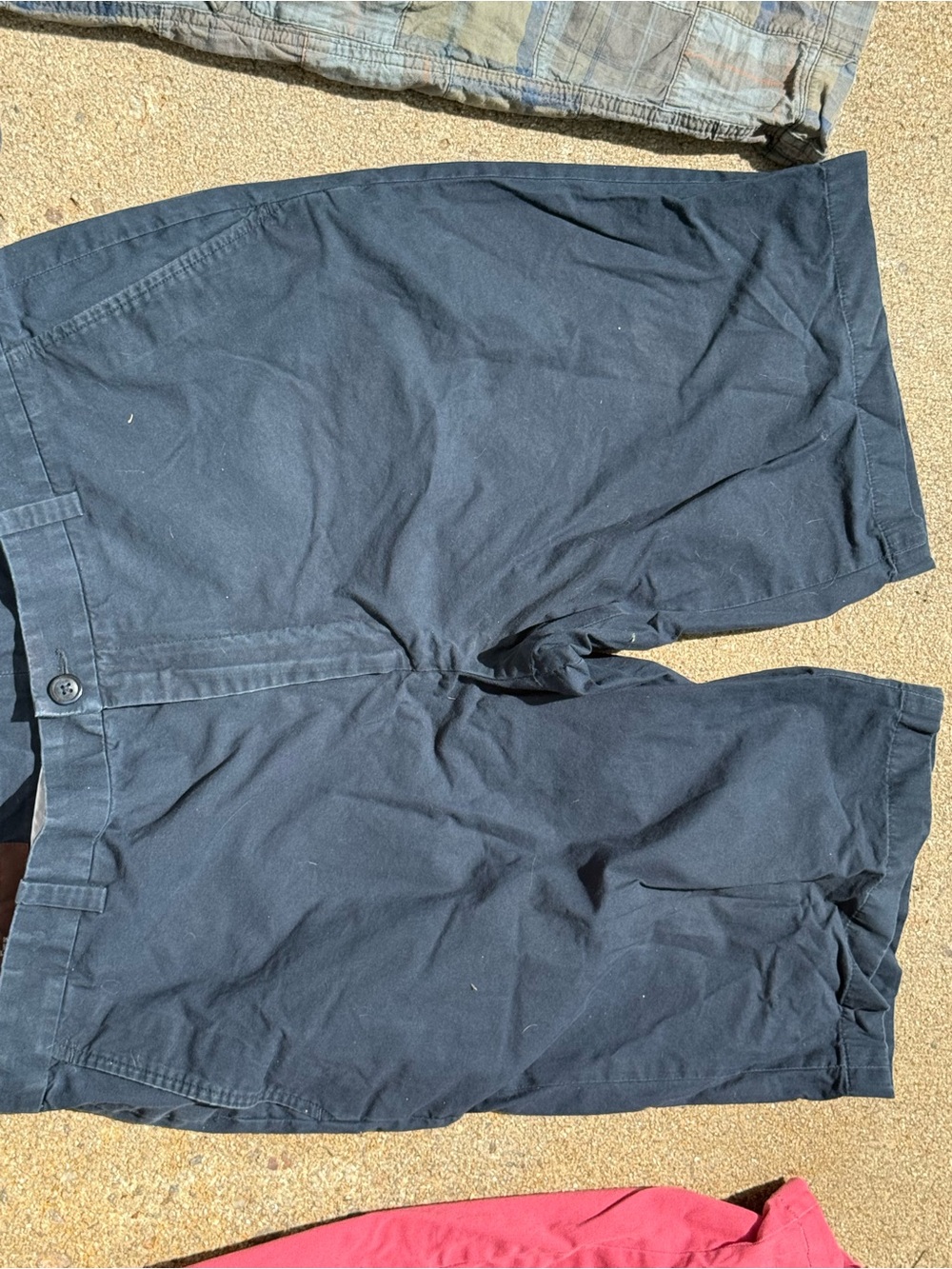 Perry Ellis Dark Navy Flat-Front Men's Shorts